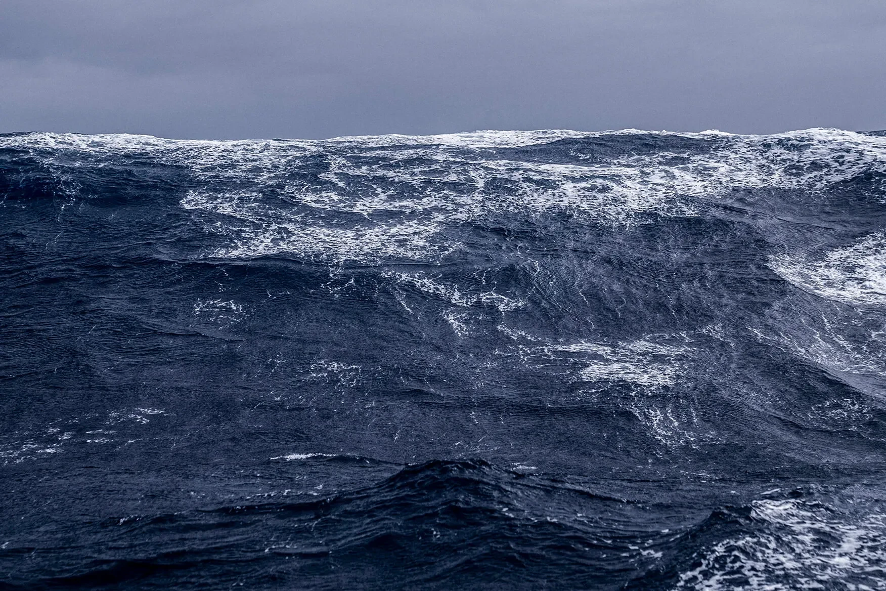 Sailing yacht on open ocean